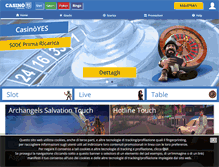 Tablet Screenshot of casinoyes.it